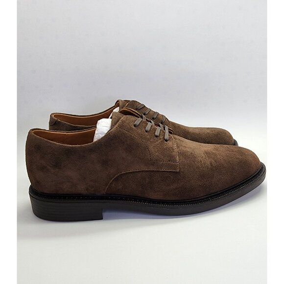 Polo Ralph Lauren Asher Derby Brown Suede Dress Shoes Size 9.5 D Lace Up Leather main image 12